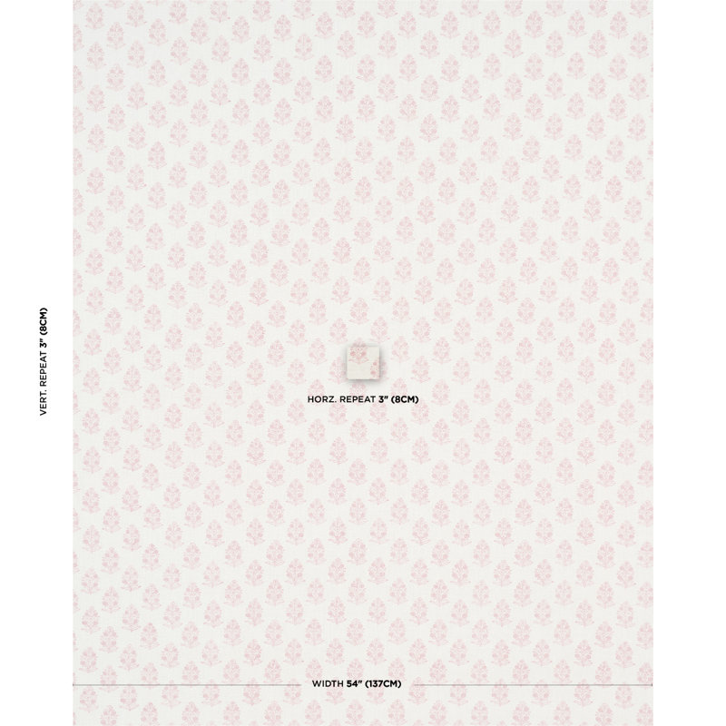 Aditi Hand Blocked Print Fabric, Blush