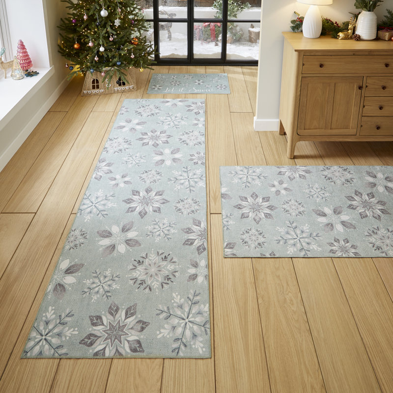 Abstract Flatweave Area Rug, Rectangle 76 x 150 cm
