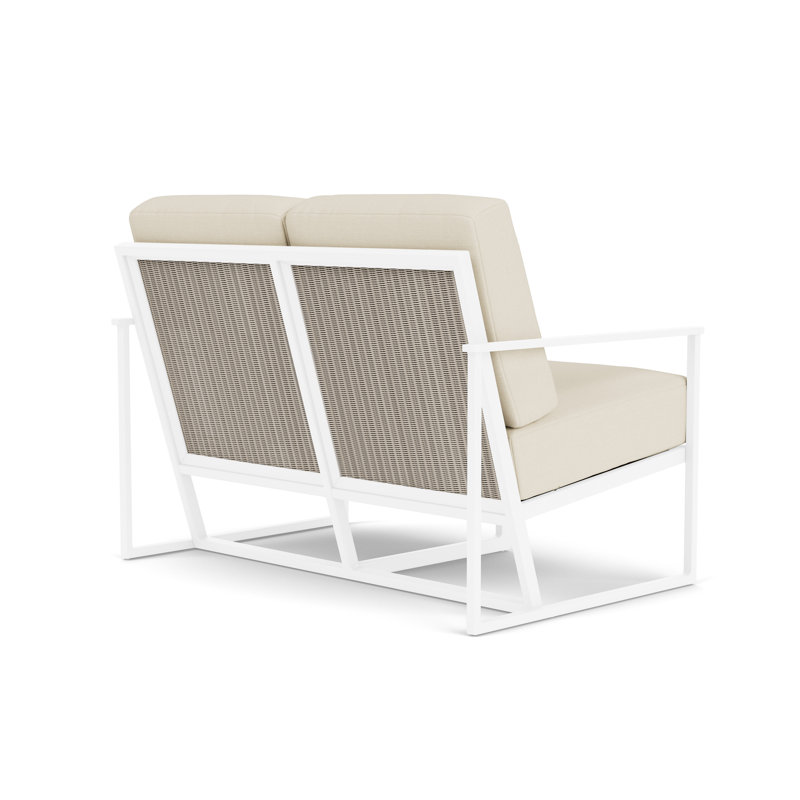 Summit Outdoor 2 - Seat Loveseat, Linen, Sailcloth Sailor, White