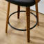 Tabouret de bar pivotant en similicuir 30 po Modern-119858595-122537563
