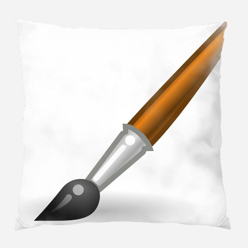  Coussin décoratif pinceau, Synthétique, Extérieur