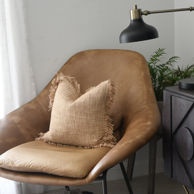 India Chic Fringe Cotton Pillow Cover