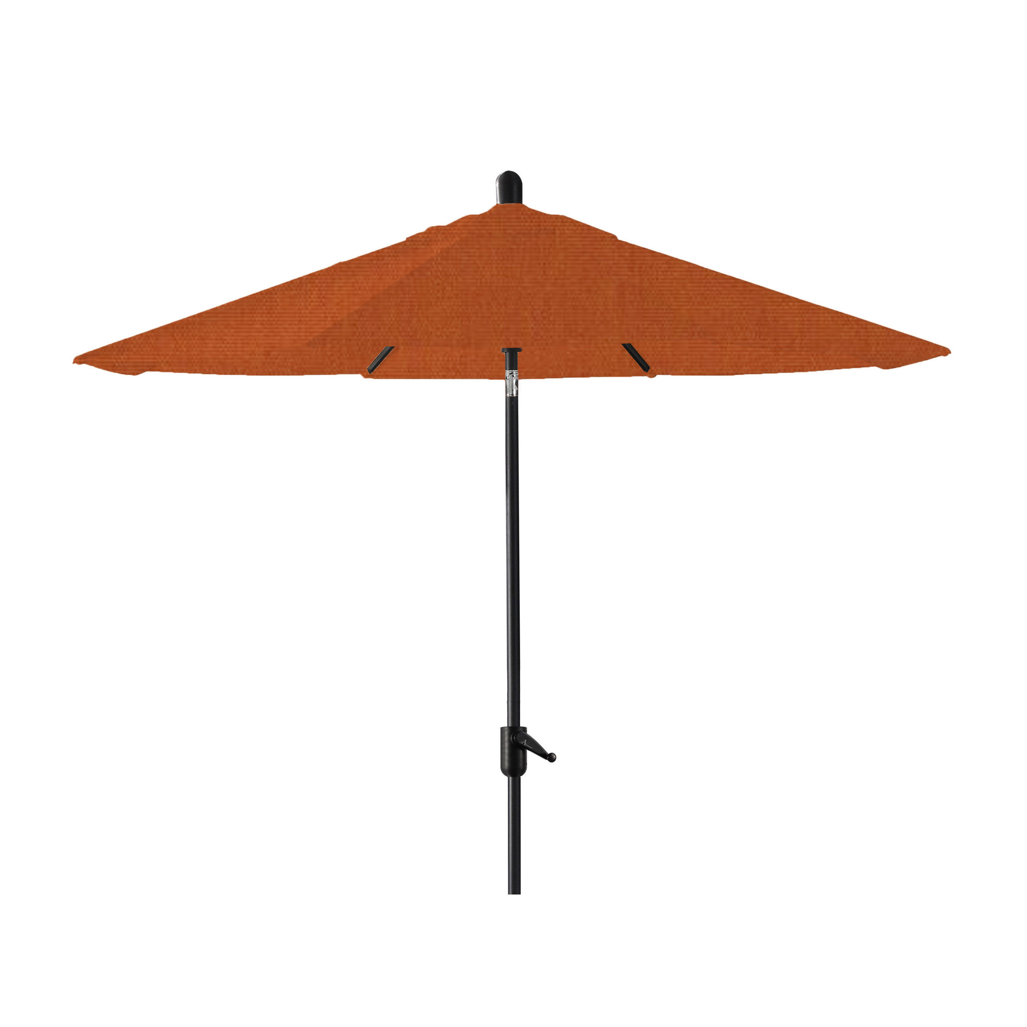 Natalie 8' 8" Market Sunbrella® Umbrella, Canvas Rust Sunbrella® Canvas, Starring Gray