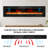 72" Ultra Thin Electric Fireplace