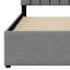 Lit plateforme tapissier avec lit gigogne