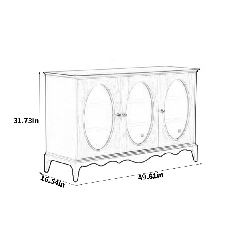 Small-Sized Apartment Simple Sideboard