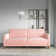 Perdue 81.5" Velvet Square Arm Convertible Sofa