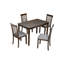 Table de salle à manger en bois rectangulaire, table de cuisine pour petit espace, table de salle à manger pour 4 personnes uniquement-112110751