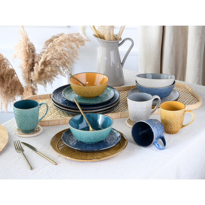 Samarkand 16 Piece Dinnerware Set, Service for 4