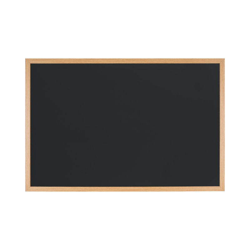 Bi-Office Chalkboard Optimum, oak MDF frame, 60 x 45cm