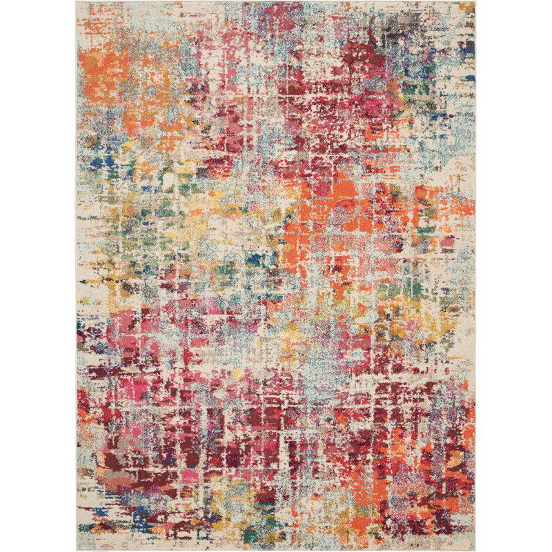 Abstract Indoor Rug, Rectangle 5'3" x 7'3"