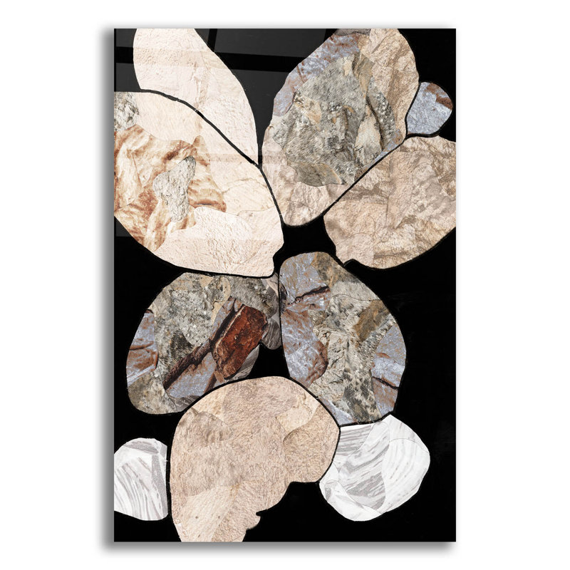 «Segona Boulders 2» par Coco Good, art mural en verre acrylique, H 24 po x l 16 po x P 0,2 po