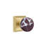 Emtek Select Passage Knobset w/ Quincy Rosette & Conical Stem, Rosso Levanto Marble Knob (CF)-1563710415