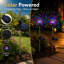 Ensemble de 2 piquets de jardin à énergie solaire avec lumières DEL multicolores-130611699