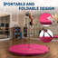 Tapis de sol pliable 59 po x 3 po - Rembourrage en mousse EPE, housse en polyuréthane, trou central de 3 po pour la danse à la maison