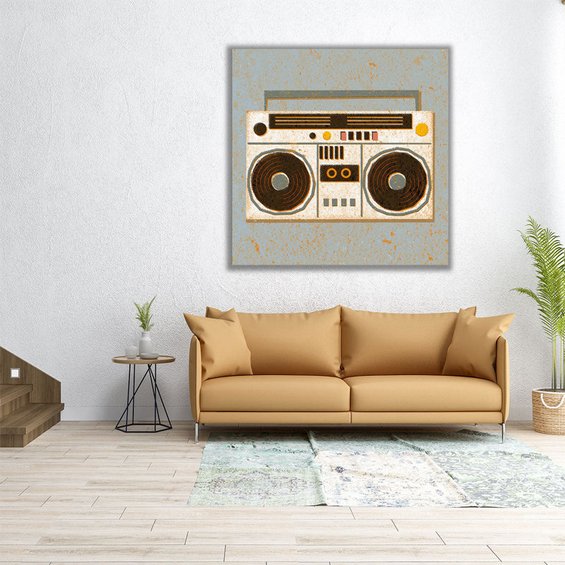 Bygone Beats III - reproduction d'art sur toile, H 12 po x l 12 po