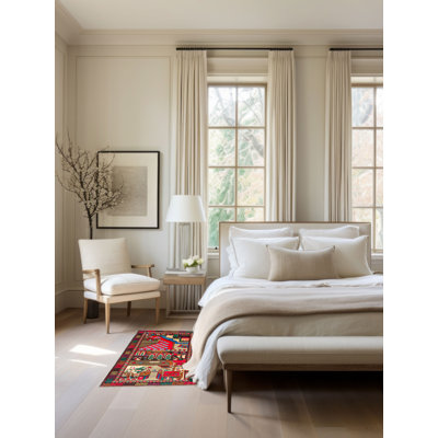 Teimani Red Rug 2'8" x 4'7"