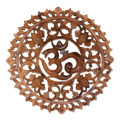 Handmade Boho Plants & Flowers Wall Decor on Solid Wood