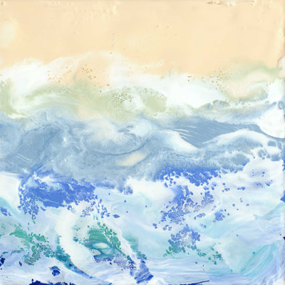 «Morning Surf I» par Alicia Ludwig - peinture sur toile tendue