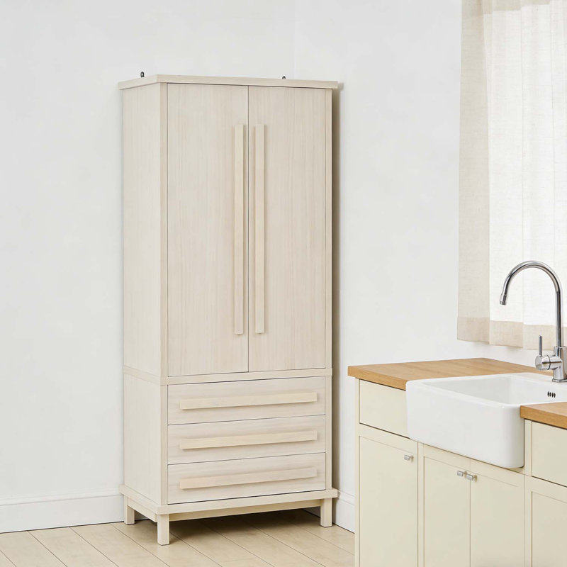 Armoire de cuisine pour un rangement et une organisation élégants, Blanc