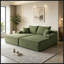 Chaise longue en L avec assise profonde et coussin moelleux-131221011