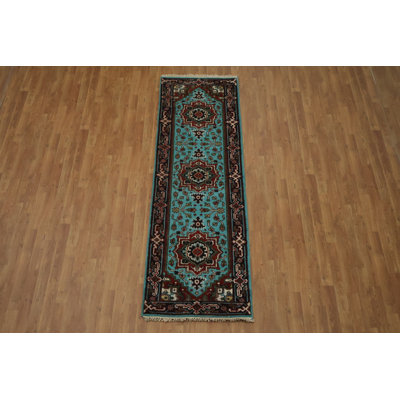 Tapis de couloir bleu turquoise 3 pi x 8 pi 8 pi 0 po x 2 pi 7 po