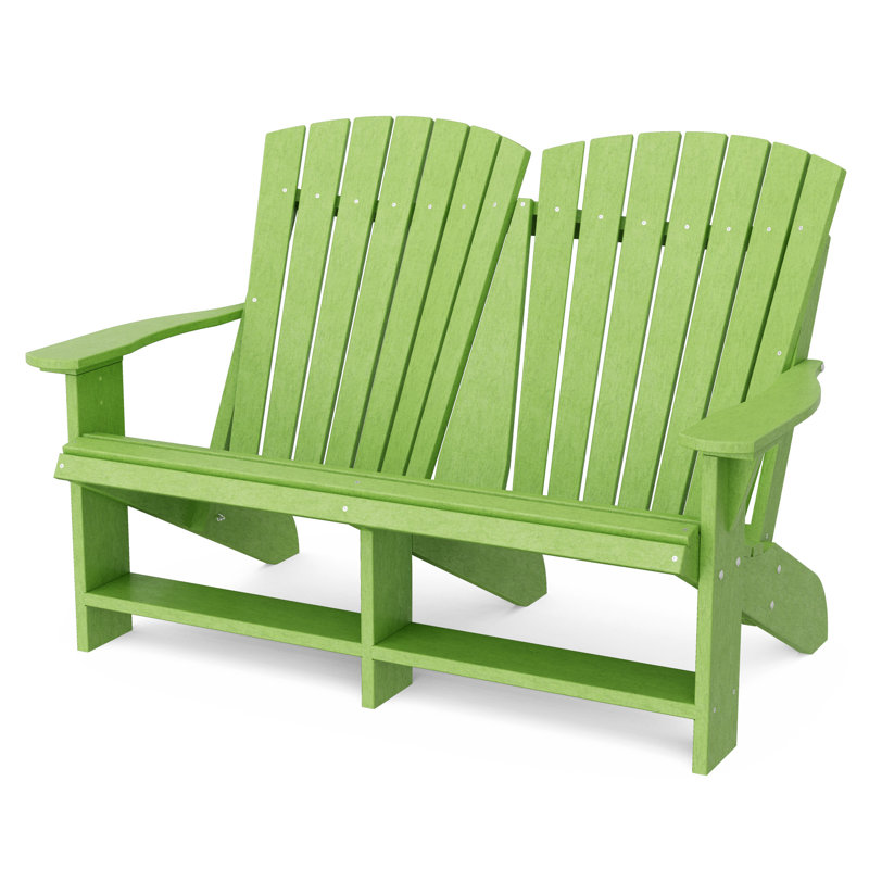 Chaise Adirondack double Heritage, Vert lime