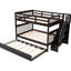 Lit superposé avec lit gigogne simple et options de rangement pratiques Lit gigogne fonctionnel-160792980