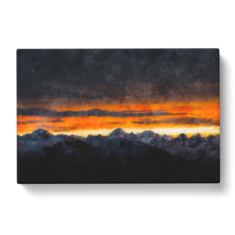 Monte Due Mani Mountain - Wrapped Canvas, 35cm H x 50cm W x 3cm D