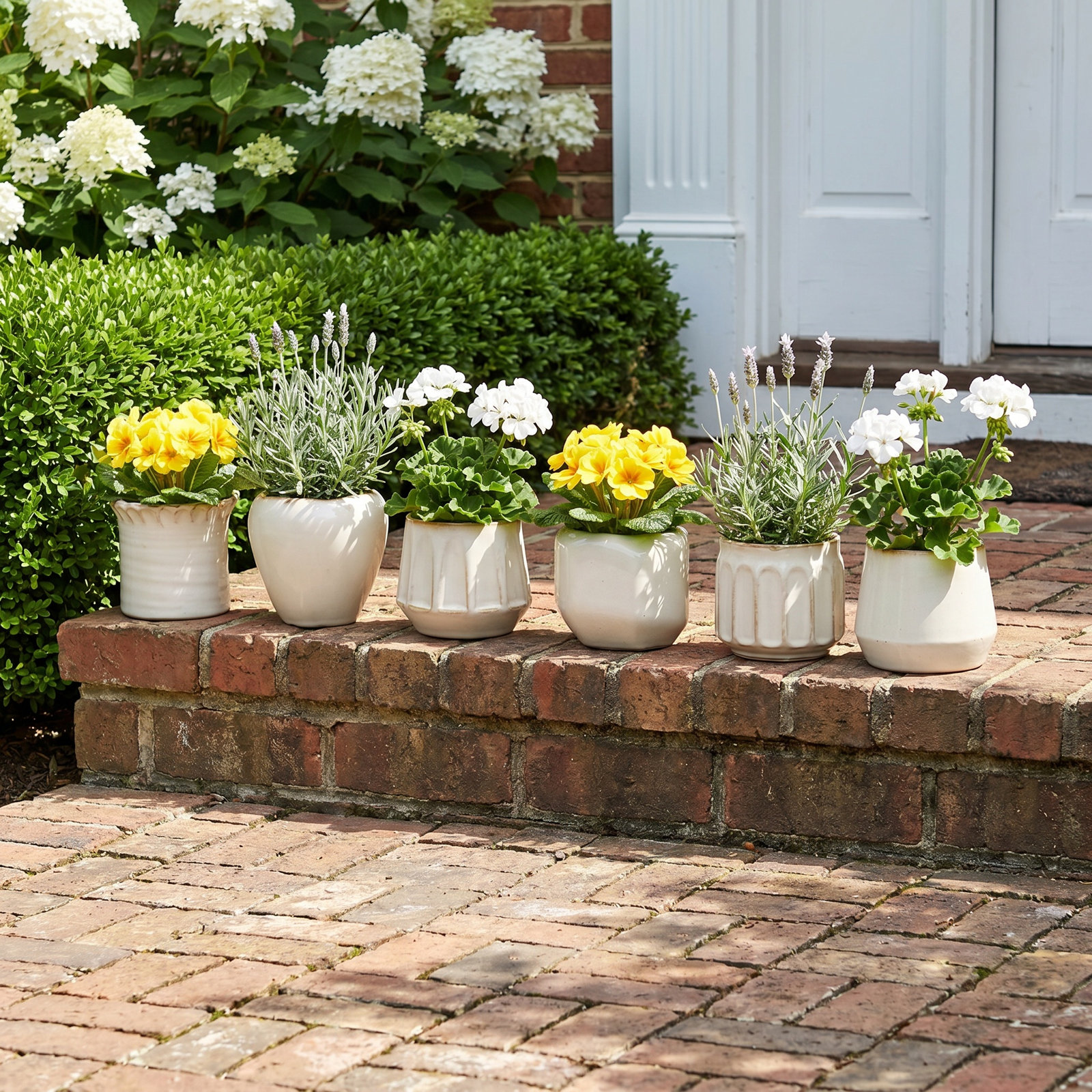 9" Pot Planter, Cream