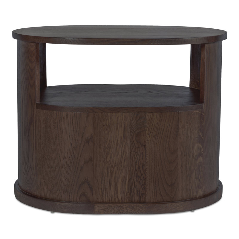 Tommy 1 - Drawer Solid Wood Nightstand, Dark Gray