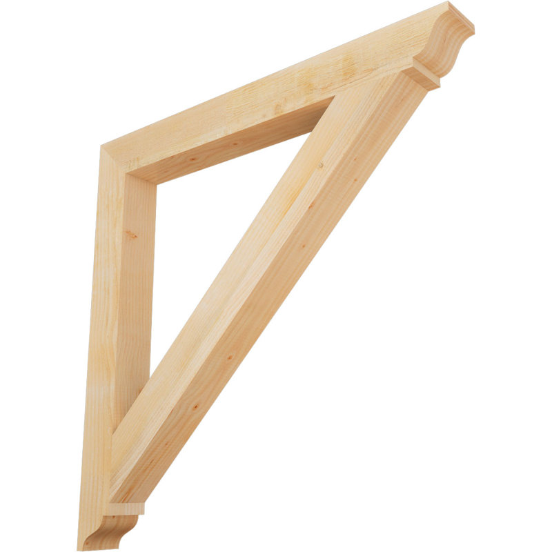 Support traditionnel, H 38 po x l 4 po x P 38 po, Douglas (sciage brut)