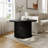 35.4" W Round Coffee Table with Storage, Mid Century Modern Table for Living Room-1720571207-1720571206