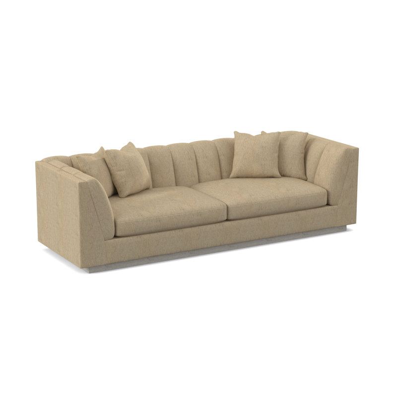 Dapper Sofa, Bisque, Filigree Ivory 100% Polyester