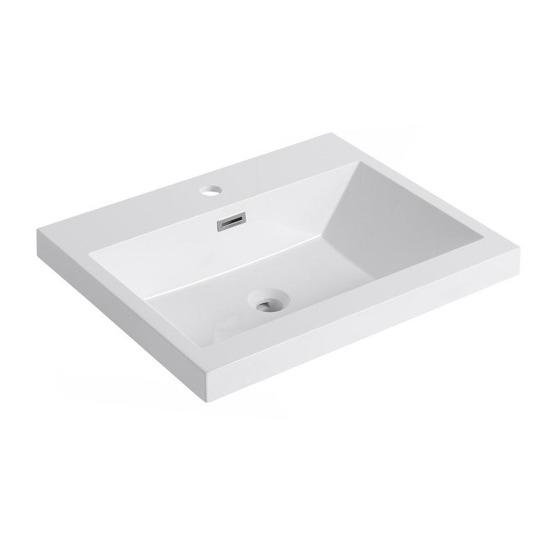 24" Bathroom  Resin Sink