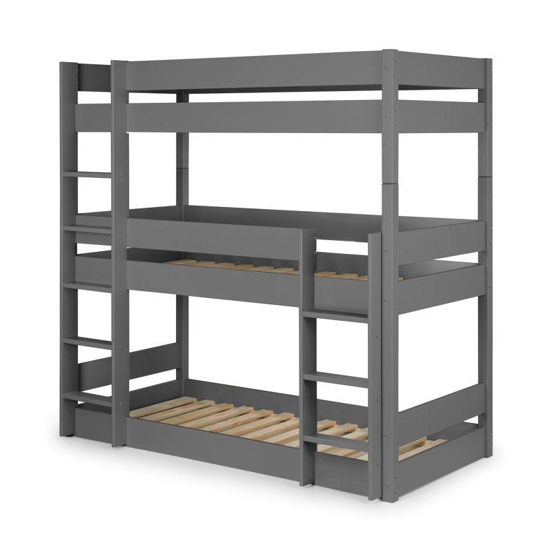 Manila Bunk Bed with Built-in Ladder Included, Anthracite
