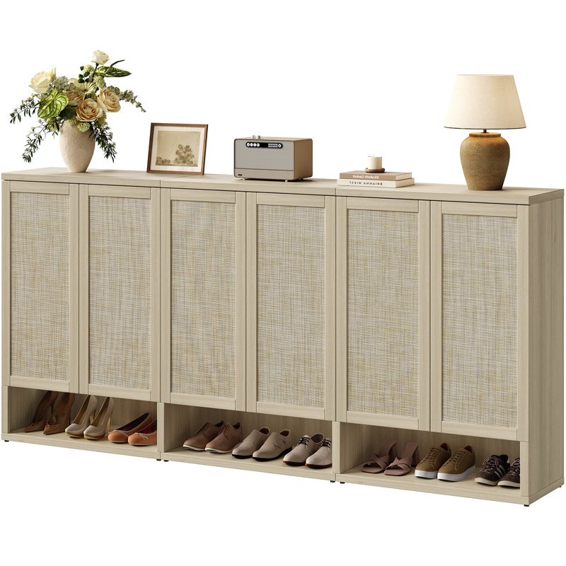 Armoire à chaussures Consiglia Boho, Chêne sablé, 3