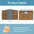 Durable Iron-wood Sheds, Large Storage With Modern Appeal