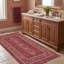 Tapis Mesa2 à médaillon traditionnel, style persan, bordeaux, cuivre, vert, crème, rose, lavable à la machine, antidérapant, à poils courts, pour l'intérieur et l'extérieur, adapté aux animaux domestiques, idéal pour le salon, la chambre, la salle à manger, l'entrée, le couloir ou le bureau.-192196013