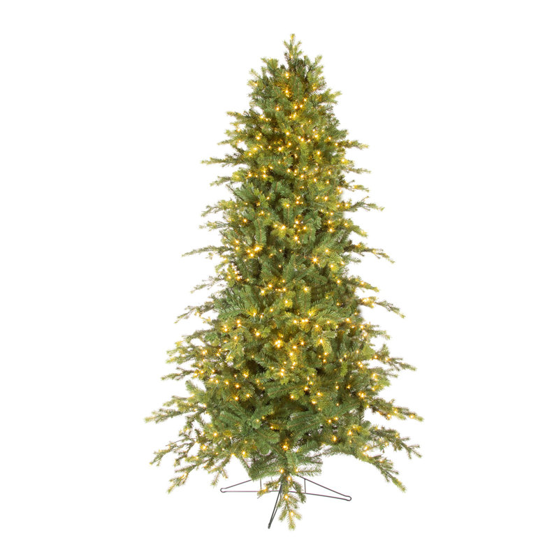 Douglas Lighted Artificial Fir Christmas Tree, 9'