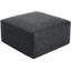 Black Pu Leather Footrest - Sleek And Contemporary For Living Area Modern Square Faux Upholstery Practical Design-324906187