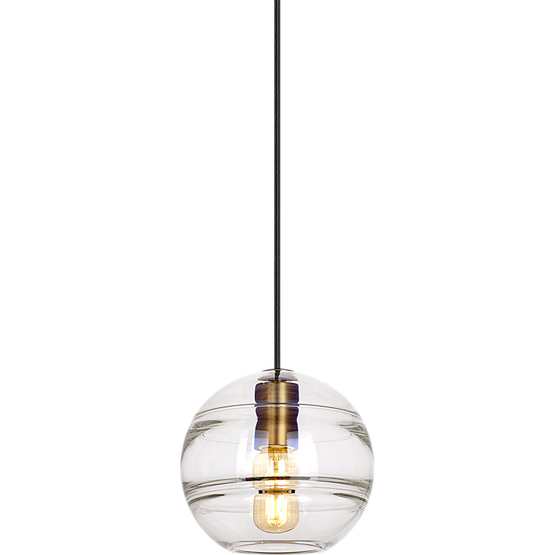 Sedona 1 - Light Pendant, Clear, Aged Brass, Yes