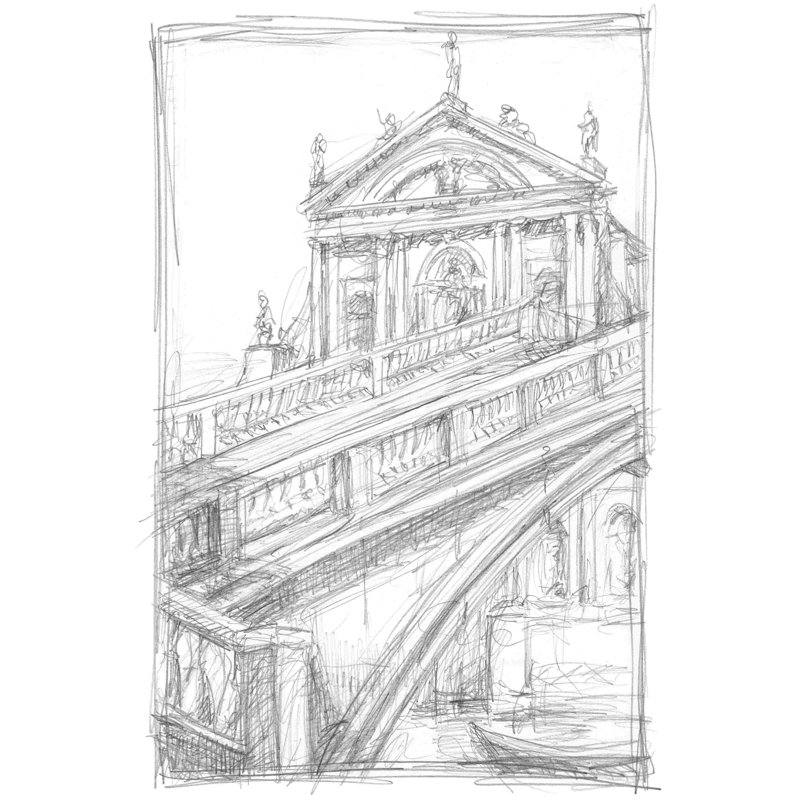 Croquis de Venise I, H 48 po x l 32 po