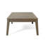 Canapé modulaire d'extérieur toutes saisons en forme de L - avec coussins gris foncé 3 et table basse, structure en bois et coussins