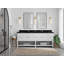 Meuble-lavabo double 84 po avec plateau Catalina-95324839