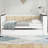Wood Daybed with Storage Shelves, Upholstered Backrest, USB Charging, and Trundle for Modern Living-764652241