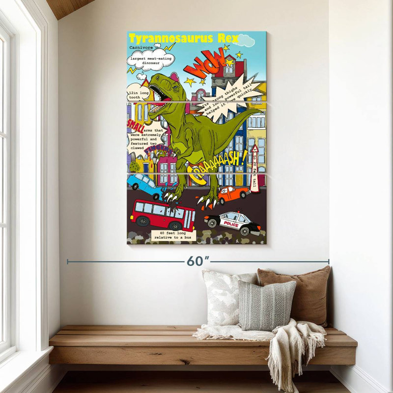 Brampt T-Rex, 50" H x 32" W
