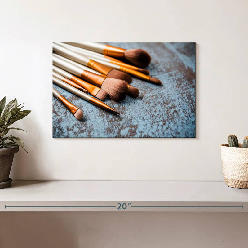 Shuttleworth Makeup Brushes, 8" H x 12" W