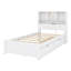 Platform Bed With Bookcase Headboard-1152947437