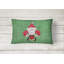 Coussin décoratif intérieur/extérieur père noël fleur de lis